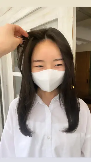 セミロング カラー ヘアアレンジ メンズ 心斎橋美容室 Junのヘアスタイル