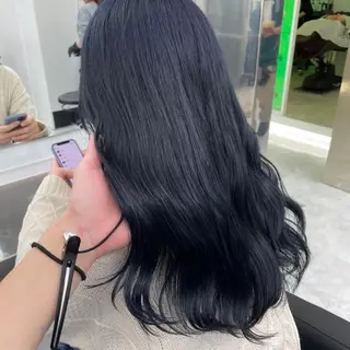 セミロング 韓国カット/ パーマ/KOTAのヘアスタイル