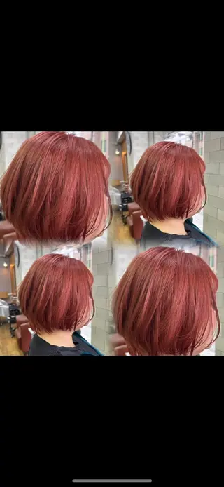 ショート rise/レイヤー／ ダブルカラーのヘアスタイル