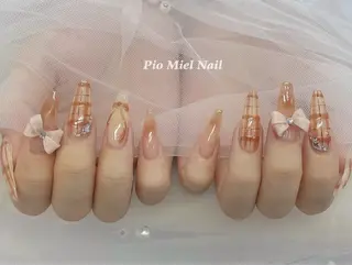 ネイル momo 長さだしのネイルデザイン