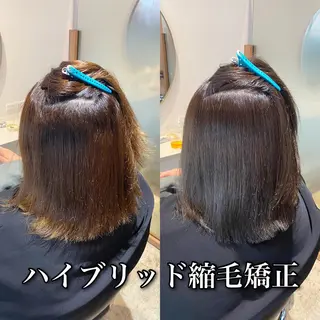 ミディアム カラー パーマ ブリーチ縮毛矯正/ デサキ ショウヘイのヘアスタイル