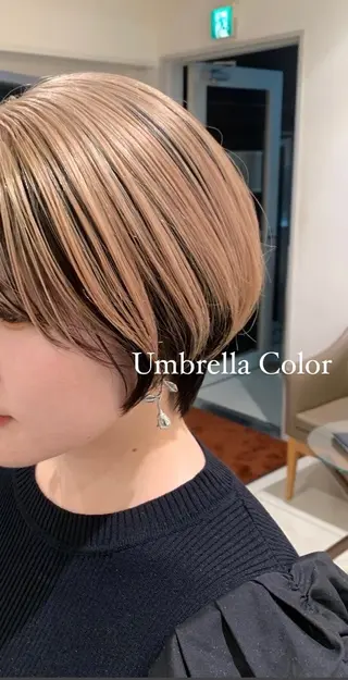 ショート 赤みオフの透明感職人 /ケア重視の美髪施術のヘアスタイル