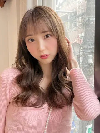 ロング カラー 🤎韓国ヘア ベージュ まゆか🤎のヘアスタイル