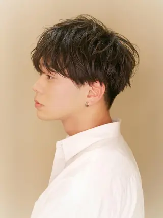 ショート パーマ メンズ 🫧美髪矯正/ 髪質改善/藤平健太のヘアスタイル