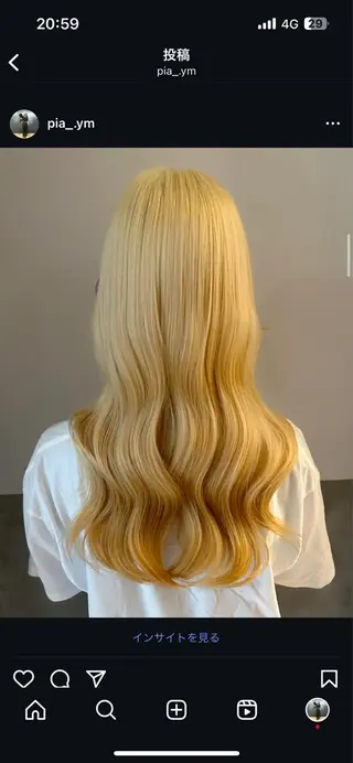 ロング カラー 【 pia 】 とものヘアスタイル