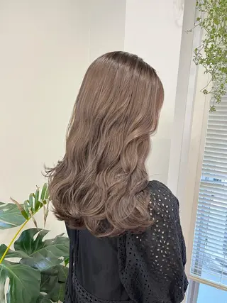 セミロング カラー ヘアアレンジ HIROKO / 透明感暖色カラー🎀のヘアスタイル