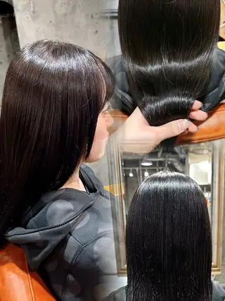 ロング 【💎ツヤ髪💎】 ダメージレスカラー✨のヘアスタイル