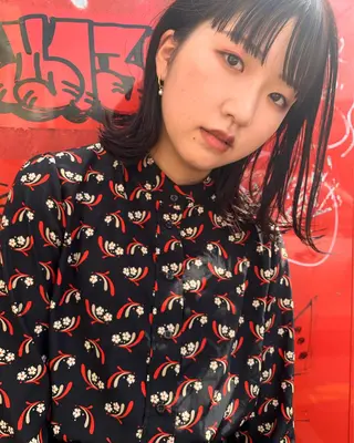 ミディアム カラー haru/レイヤー/ ウルフのヘアスタイル