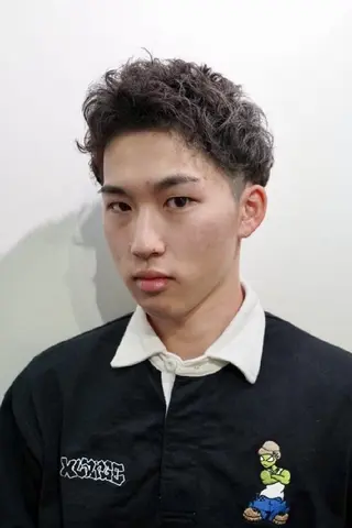 ショート メンズ キッズ パーマ特化 スタイリスト石田のヘアスタイル