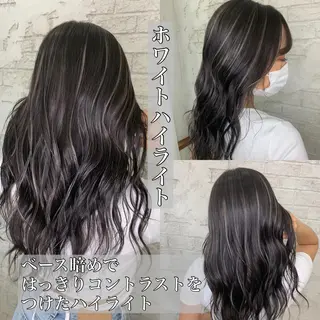 セミロング 🇺🇸ハイライト特 化美容師🇺🇸漆沢のヘアスタイル