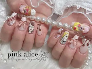 ネイル nail salon Pink Aliceのネイルデザイン