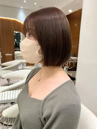 ショート カラー 韓国レイヤー🇰🇷 韓国研修◎渋谷カイトのヘアスタイル