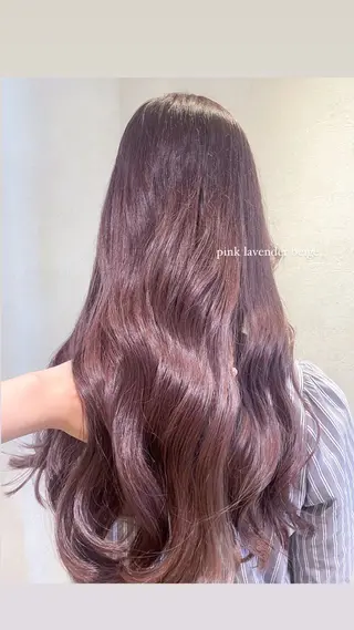 ロング カラー 透明感カラー／韓国 レイヤーmomokaのヘアスタイル