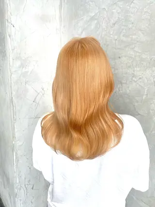 セミロング カラー 佐伯 鼓乃美のヘアスタイル