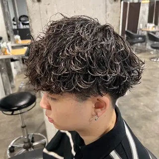 ショート カラー パーマ ヘアアレンジ メンズ キッズ 🔷横浜1のパーマ 職人🔷将太郎のヘアスタイル