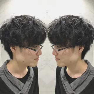ショート カラー メンズ cecil hair所属・重政 和樹のヘアスタイル