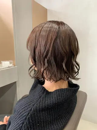 パーマ ボブパーマコテ巻き風 パーマNo1深江秀平のヘアスタイル