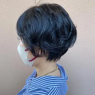ショート パーマ 丸岡 美穂のヘアスタイル