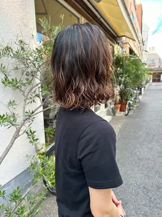 ミディアム 中村 紀香のヘアスタイル