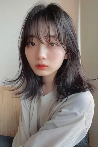 ミディアム カラー 圧倒的似合わせ ケアカラーYUTOのヘアスタイル