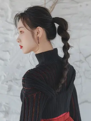 カラー 束感まつぱ🥑🤍 NATUKI🤍のマツエク・マツパデザイン