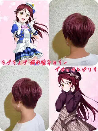 ショート カラー アニメオタク美容師✂ miharuのヘアスタイル