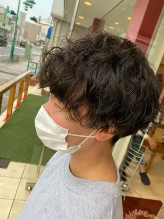 ショート パーマ 斎藤 彩香のヘアスタイル