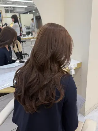 ロング カラー 韓国ヘア🇰🇷艶 カラー/sakuraのヘアスタイル