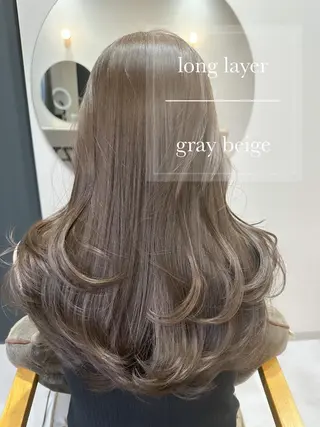 ロング カラー ヘアアレンジ topstylist 芳賀みなみのヘアスタイル