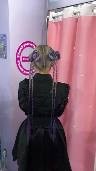 ヘアアレンジ 個性的カラー ☆≡ねねのヘアスタイル