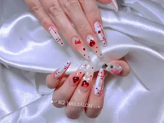 ネイル 長さだし専門店 M2　rikaのネイルデザイン