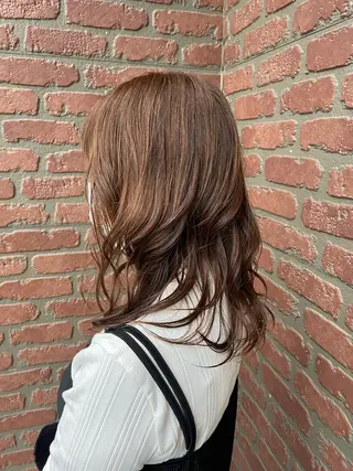 セミロング パーマ 【ママ美容師】 WAKOのヘアスタイル