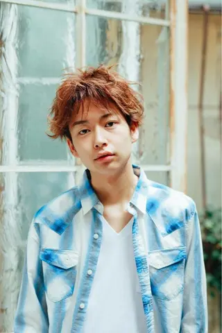 パーマ メンズ 林 里美のヘアスタイル