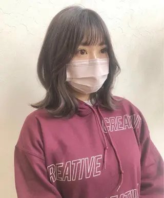 ミディアム カラー nakahara madokaのヘアスタイル