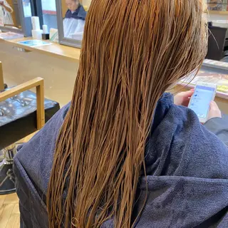 ロング カラー 艶カラー/韓国顔周り 🎀mamiのヘアスタイル