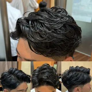 パーマ BEYOND THE BARBER所属・阿賀 佑季のヘアスタイル