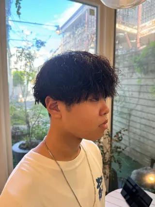 パーマ メンズ 🐻艶髪ヘア/韓国風 /隈河🐻のヘアスタイル