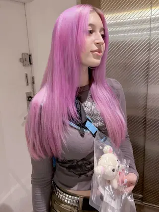 ロング カラー IDE AYANEのヘアスタイル