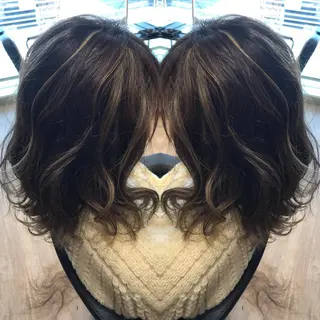 ミディアム 大久保 隆蔵のヘアスタイル