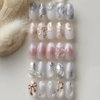 ネイル nuu 栄  /  シェアサロン所属・nuu栄 ユキ / 大人ニュアンスのネイルデザイン