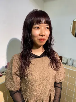 ロング カラー パーマ sakura🌸 レイヤー/韓国ヘアのヘアスタイル