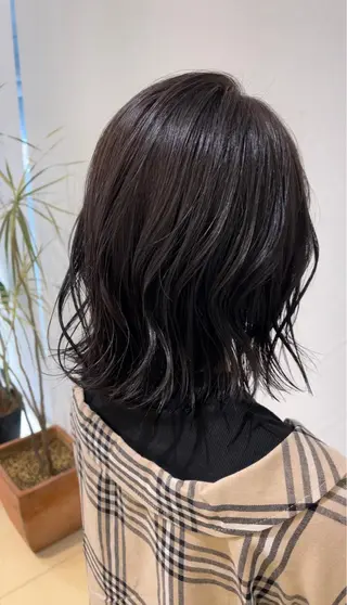 ミディアム カラー 髪質改善縮毛矯正 💎TOMOのヘアスタイル