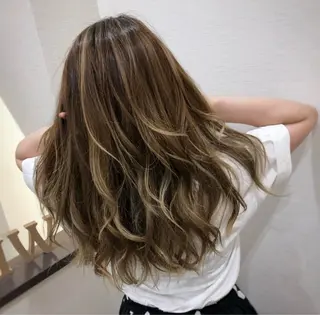 カラー noa hair design 町田店所属・miyu♡̷̷ 韓国ヘア/顔まわりのヘアスタイル