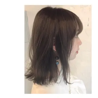 ミディアム カラー 嶋佐 昌大 シマサマオのヘアスタイル