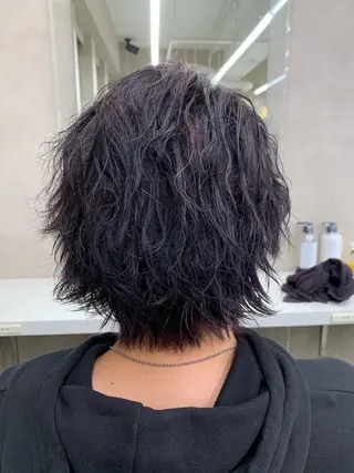メンズ I'S.横浜所属・赤み消しカラー 🍀JUNKIのヘアスタイル