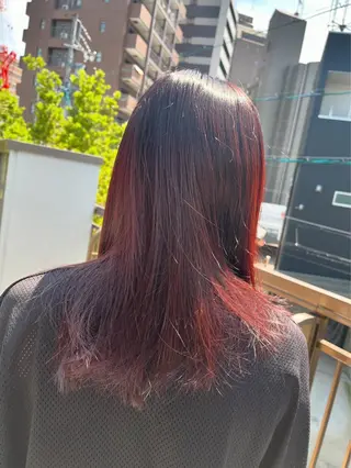 ロング カラー 冨田 昌亮のヘアスタイル