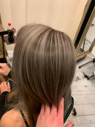 セミロング カラー 💎JADE GRACE💎のヘアスタイル