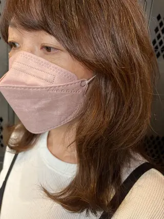 ロング カラー パーマ ヘアアレンジ メンズ キッズ ネイル マツエク・マツパ アイブロウ times salon名駅所属・久木原 ゆりのヘアスタイル