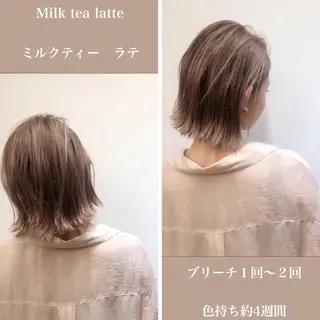 ミディアム 河合 真理子のヘアスタイル