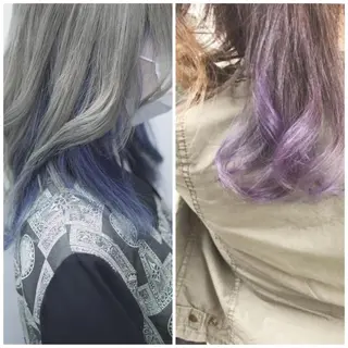 ミディアム カラー ヤナ マネージャーのヘアスタイル